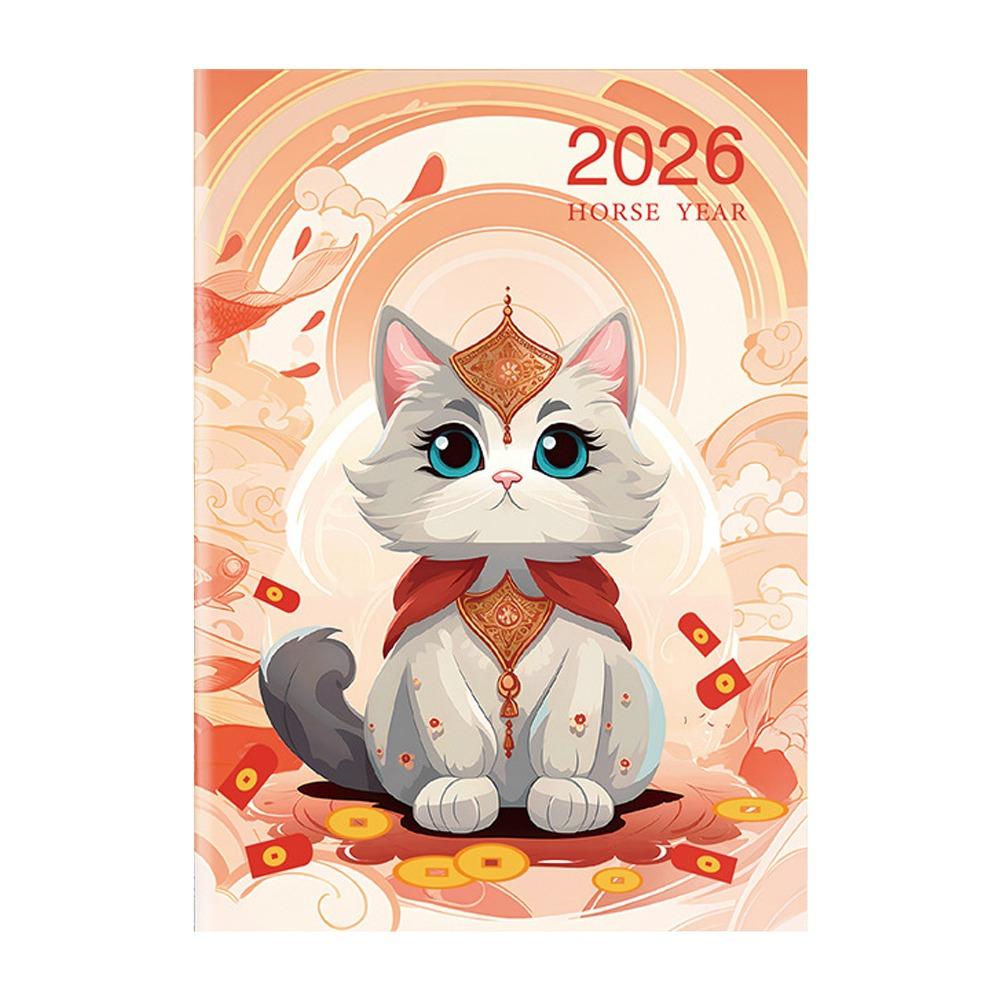 A4 2026 Schedules Notebook Work Efficiency 24 Sheets Agenda Planner Learning Plan Life Check-in 2026 Calendar Planner Office