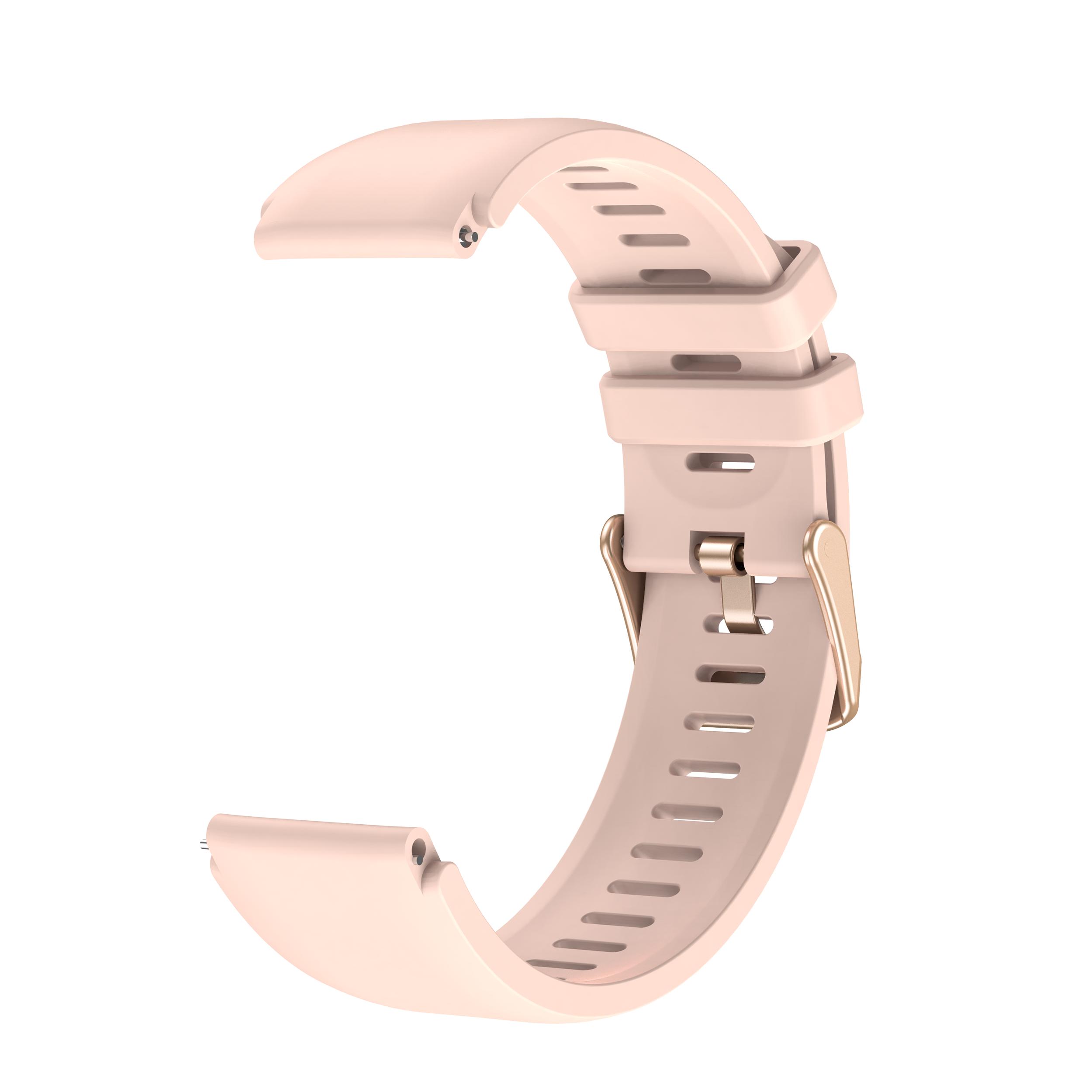 Factory Price Multiple Colors Silicone/Stainless Steel Strap Smart Watch Band 20mm 22mm Smartwatch Wrist Strap Watch Strap 1 розовый