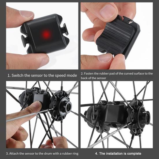 Kadence Rychlost Duální Senzor Cyklistické Příslušenství Duální Režim Funkce IP67 Vodotěsný Cyklocomputer Tachometr Senzor