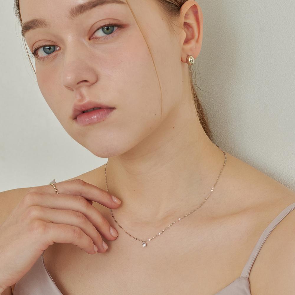 Loveenb [14K Gold] Noi 1 Carat Lab Diamond Necklace