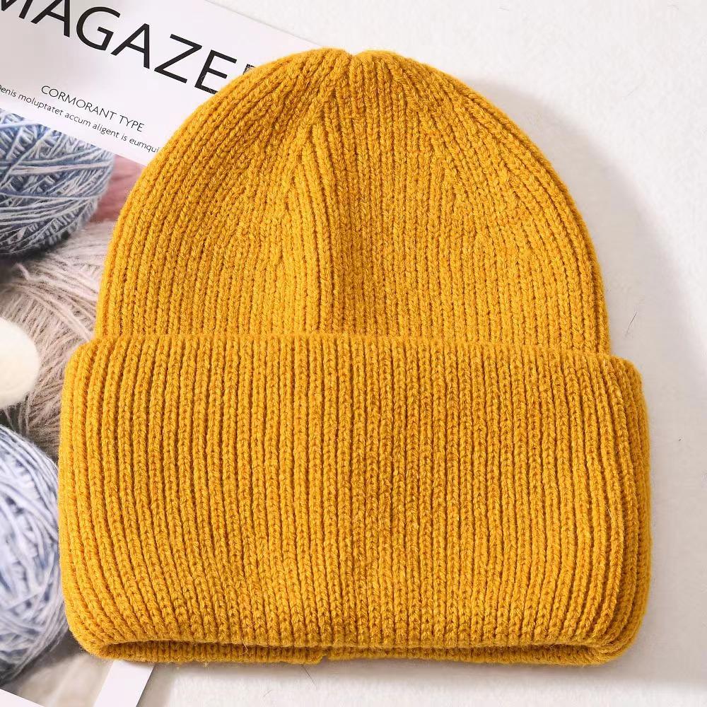 Unisex Luxury Fluffy Winter Wool Cashmere Knit Beanie Ribbed Striped Skully Hat Custom Logo for Men Women's Beach Wear