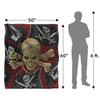 JQ Licensing James Piazza Silky Jolly Roger Supersoft Blanket