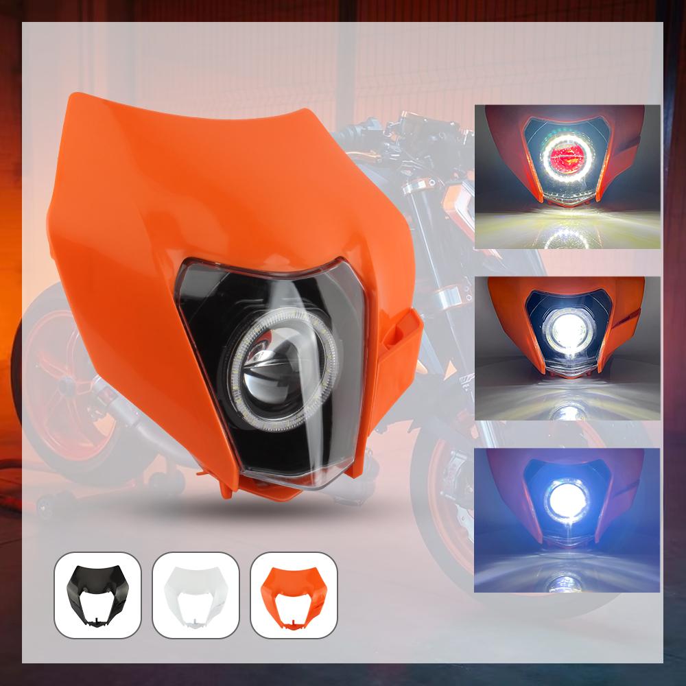 Motorcycles Headlight LED Headlamps Supermoto Fairing For KTM EXC SX XC SXF XCW 2008-2016 Pit Dirt Bike Motocross Accessorie