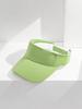 Unisex Casual Solid Color Visor Hat For Outdoor Sports Leisure Daily Wear Summer Beach