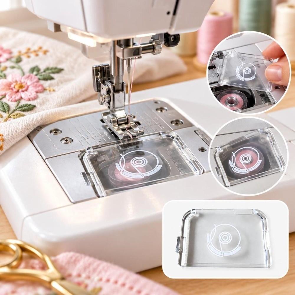 3PCS Simple Install Slide Plate Replacement Compatible Cover Bobbin Cover Plate For Sewing Machines