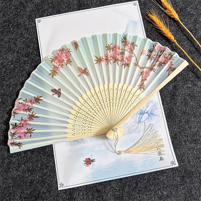 Ancient Style Folding Fan Men and Women Classical Dance Fan Costume Performance Photography Props Chinese Style