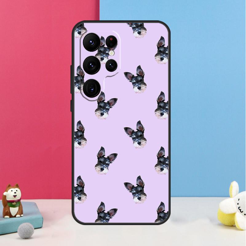 Schnauzer Puppy Dog Case For Samsung Galaxy S26 S25 S24 S20 S21 S22 S23 Ultra S10 Plus S25 FE Back Cover Shell