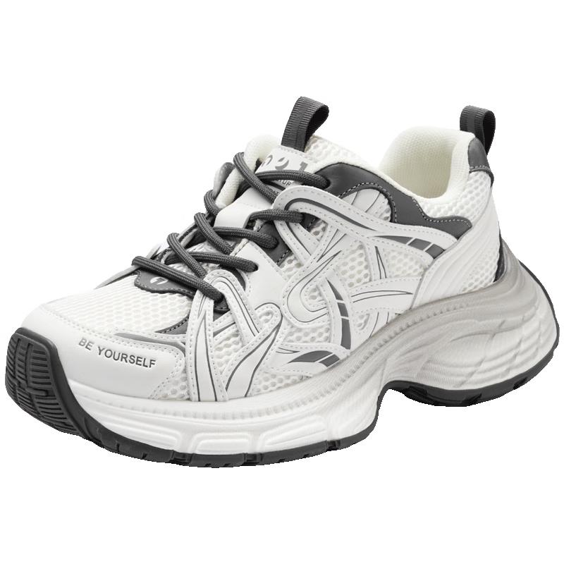 Josiny Women s Lightweight Platform Athletic Sneakers 37