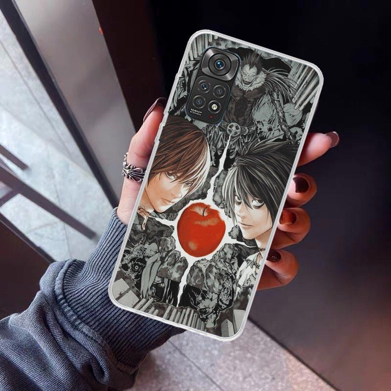 

N-Note D-Death Anime Ryuk Phone Case For Xiaomi Redmi Note 10 11 12 13 14 15 Pro Plus 11S 12S 14S 11T 11E 10S Soft TPU Back Cove Redmi Note 15 Pro 4G