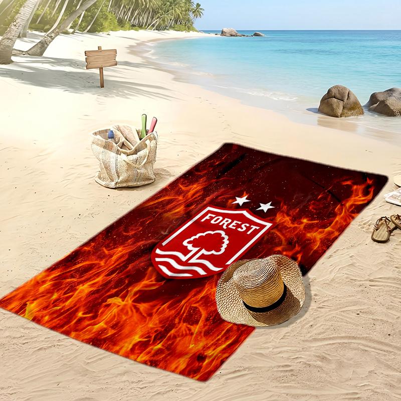 Toalla de Playa con Estampado de Fútbol Nottingham Forest, Toalla Grande Suave de Secado Rápido para Playa, Camping, Natación