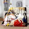 Caricature Inuyasha Fashion Blanket Sesshoumaru Flannel Warm  Portable Super Soft Children  Girls Gift