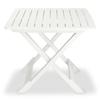 3 Piece Foldable Bistro Set Plastic White