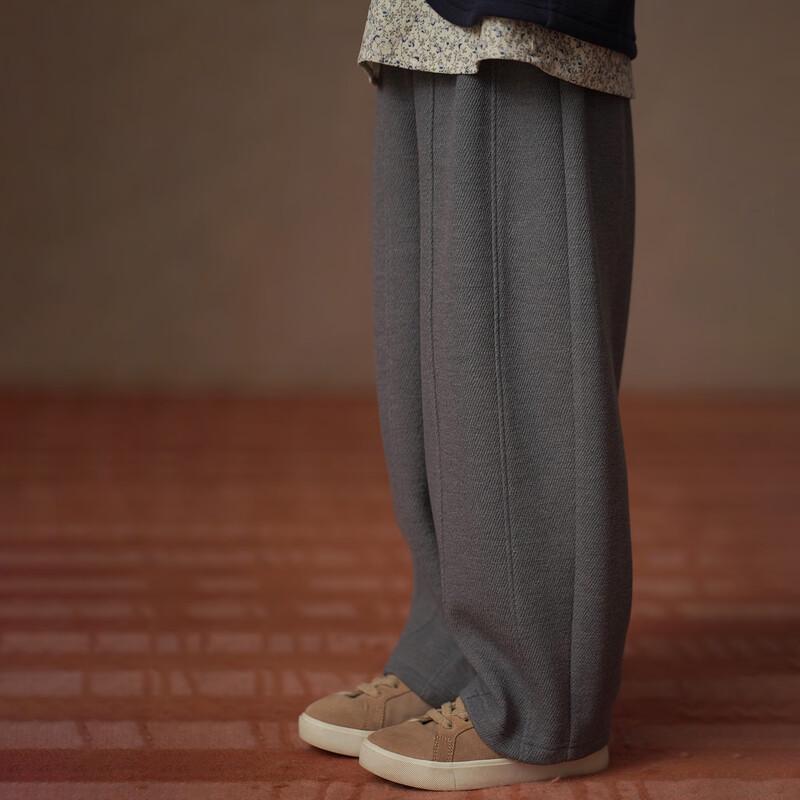 

Hacikis Kids Fleece Lined Straight-Leg Knit Sweatpants 130