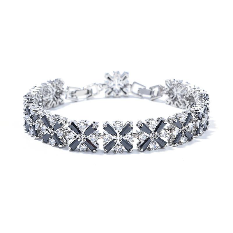 

Европейский и американский минималистский браслет из циркония с бриллиантами, модный дизайн браслета из меди с микро-инкрустацией цирконием, нишевые модные ювелирные аксессуары free 3cm extension buckle