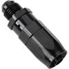 6AN Male Flare To 6AN Swivel Hose End Fitting Adapter Straight Aluminum Black