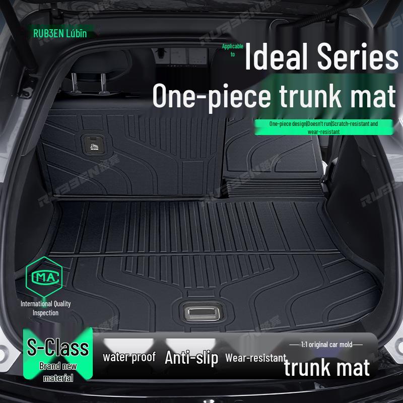 Ideal i6/i8 TPE Trunk Mat: Semi-enclosed, Non-slip, Wear-resistant Car Accessory
