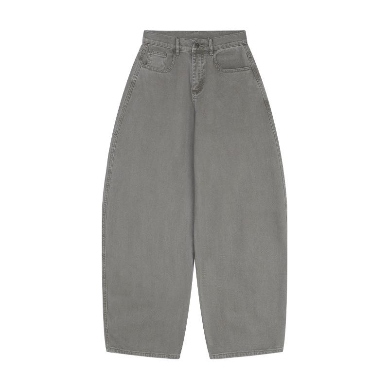 

Mulan 2025 Women s High Waist Straight Leg Denim Pants - Thirteen-Line Scimitar Design for Autumn L