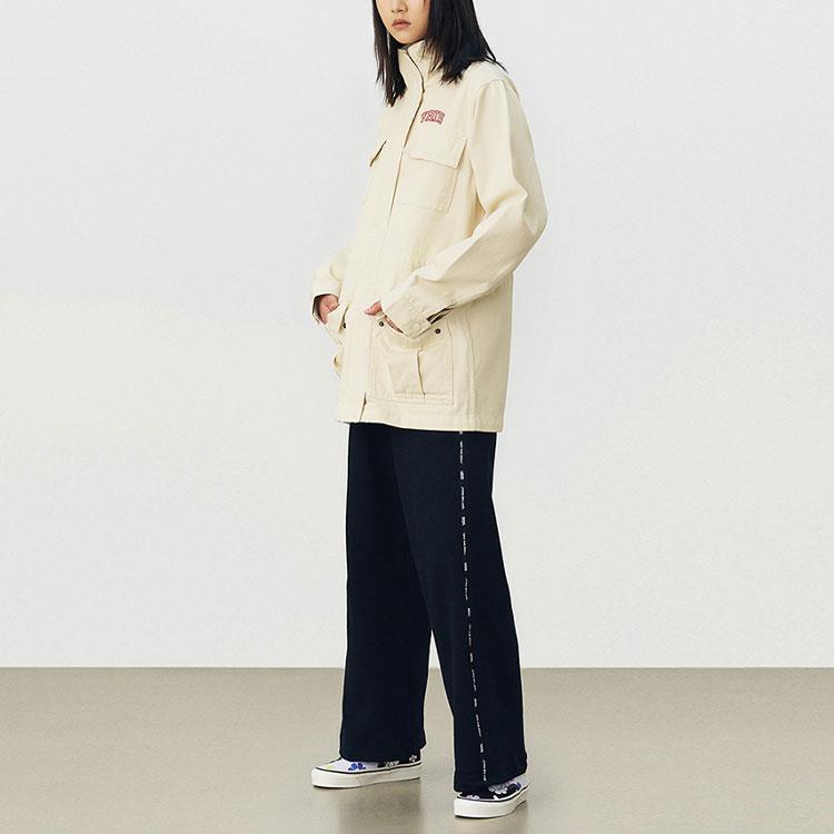 Vans Skull Print Multi-Pocket Work Jacket Men Jacket Off-White VN0A4UTTZ6K