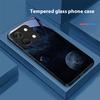 Space Planet For OnePlus Nord 3 5 6T 7 Pro 8 12 10T Reno8 Lite 5G 10R Nord N30 Hard Shell Tempered Glass Phone Case Black