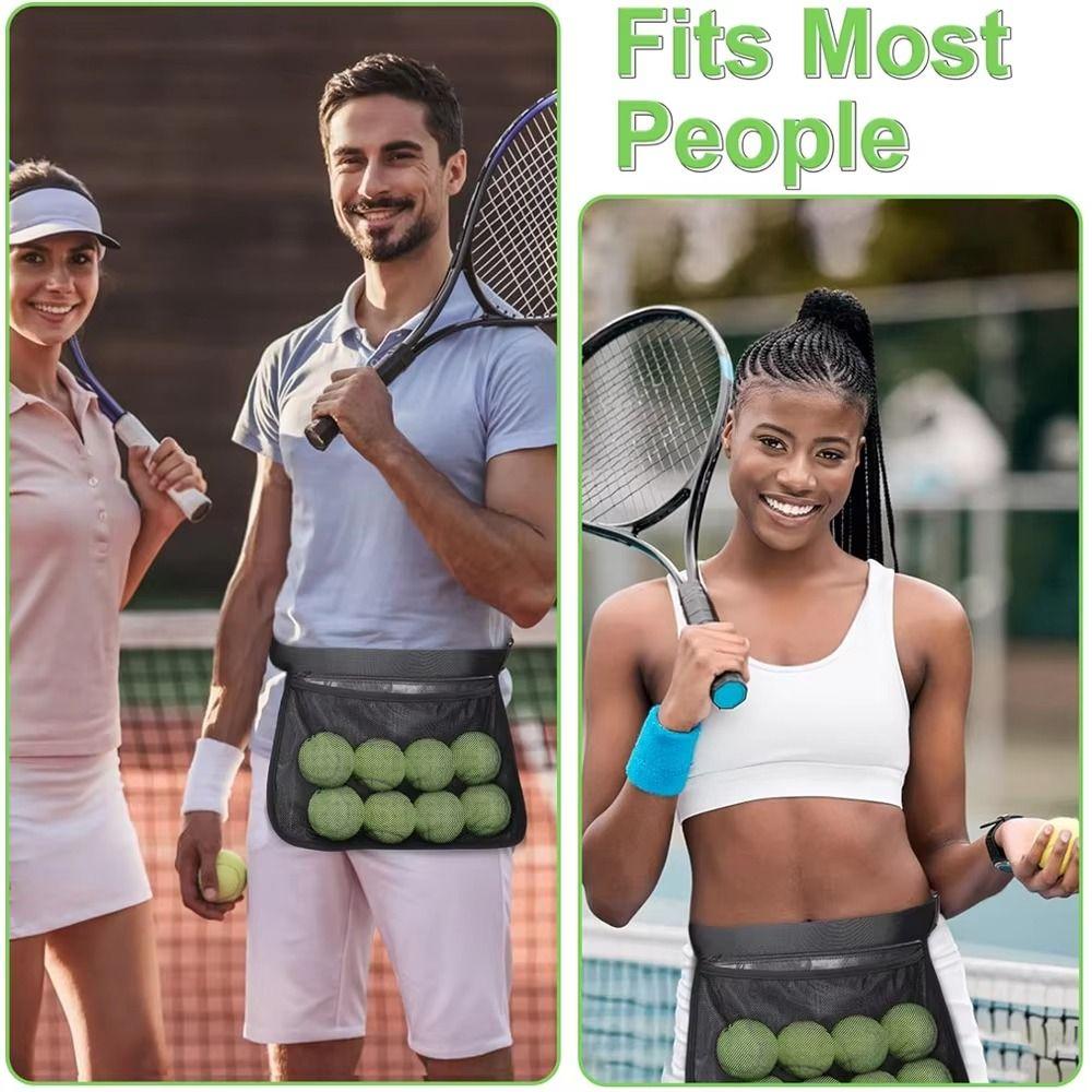 Mesh Material Ball Waist Pouch High Elasticity Mesh Ball Fanny Pack  Storage Carrier
