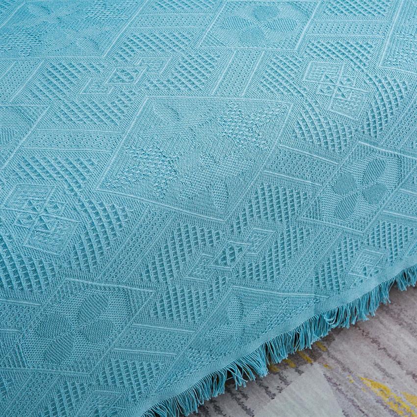 Polyester Blending Sofa Cover Plaid Blanket High Quality All Seasons Can Be Used Nap Blanket Cover Adults Kids Plaid Home Hotel