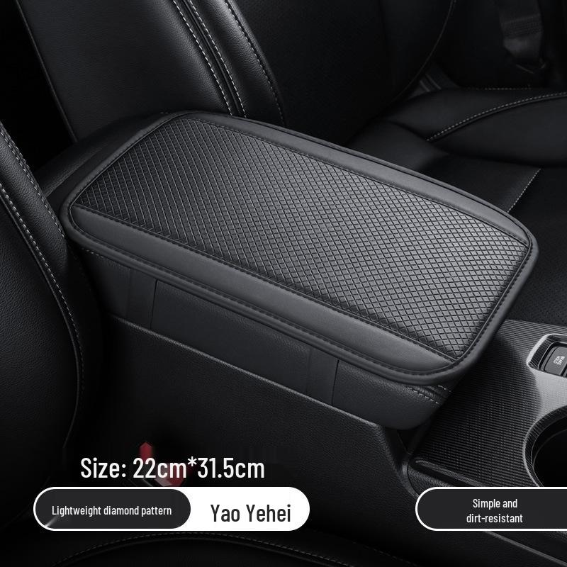Universal Car Armrest Pad: Memory Foam Console Cover & Elbow Support