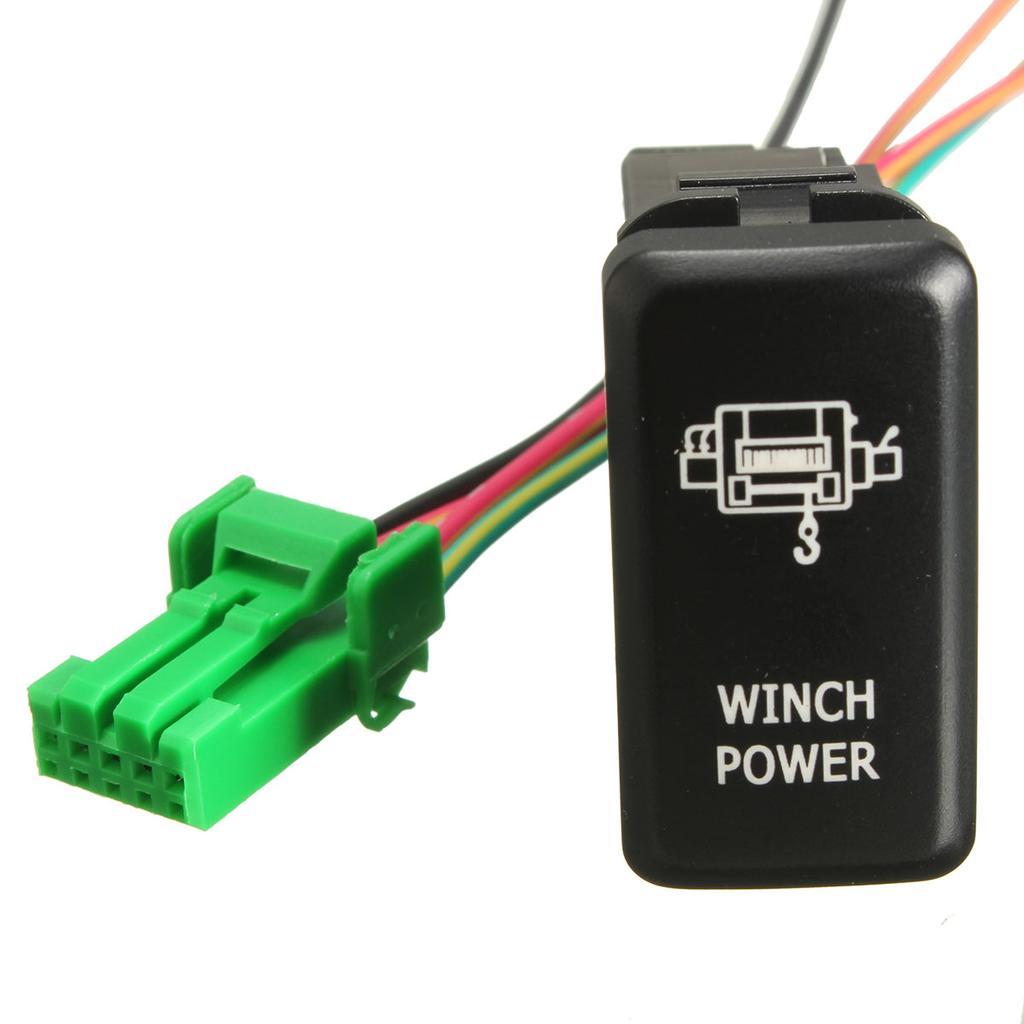 12V Grüne LED OEM Ersatz Druckschalter LED Lichtleiste Fahrlicht Für Toyota Landcruiser Hilux Prado 120 SERIE 2003-2009