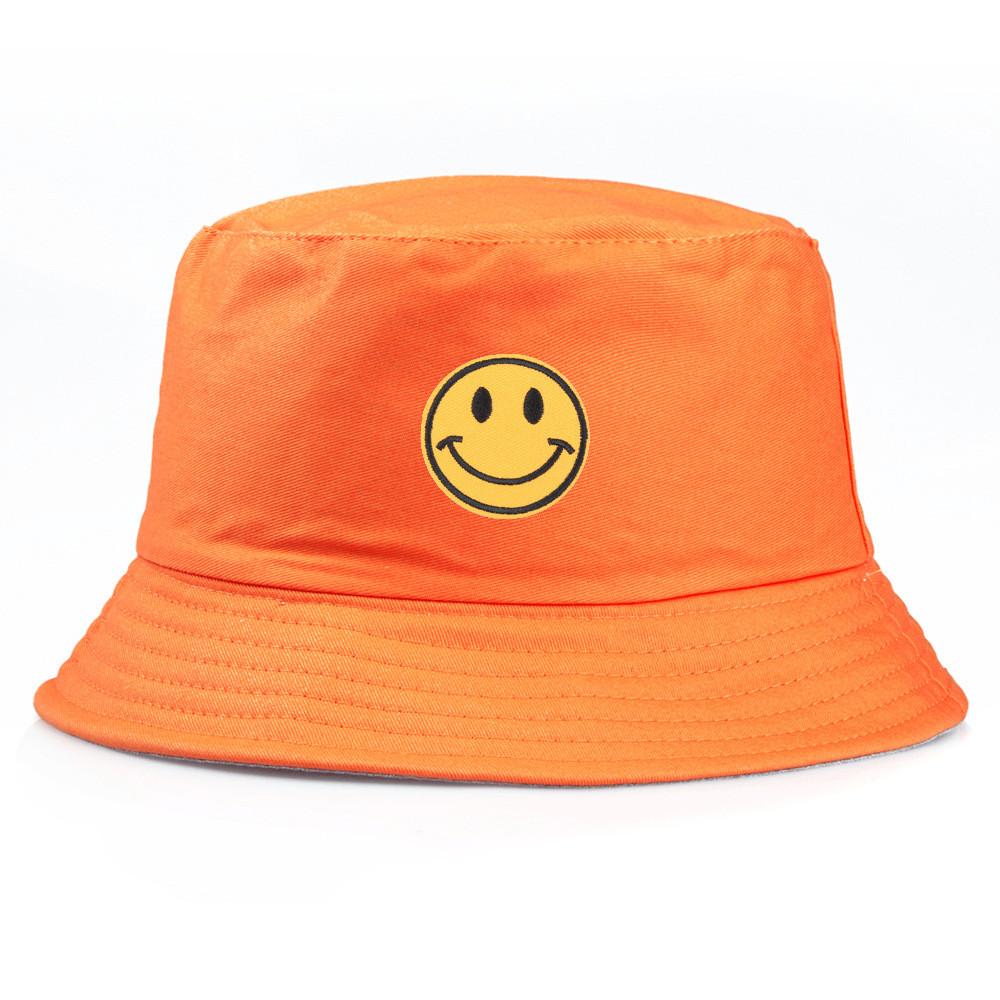 Cotton Embroidered Fisherman Hat With Sun Protection For Summer Beach And Casual Wear