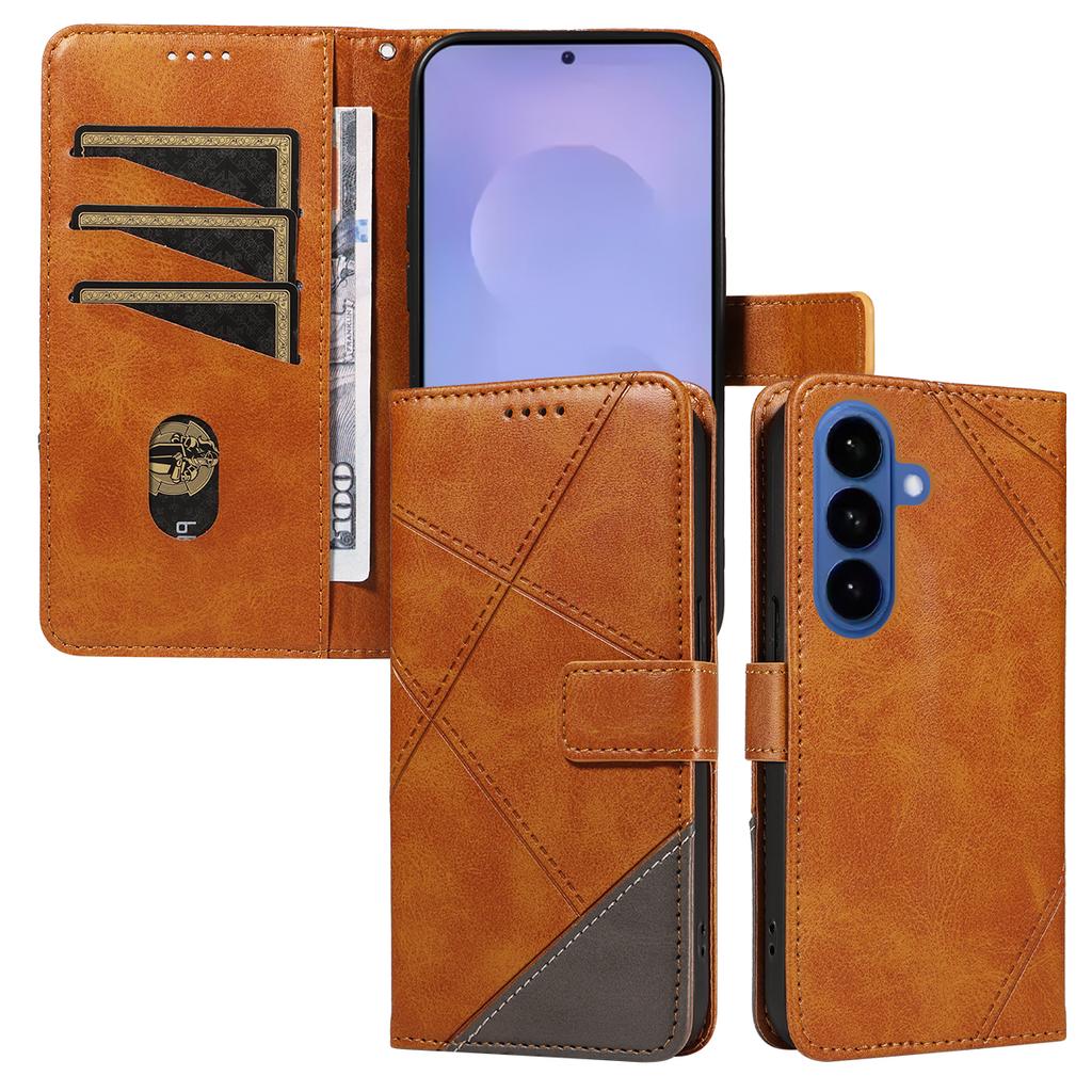 Magnetic Card Solt Wallet Flip Leather Phone Case For Samsung S26 Ultra S25 Plus A16 A57 A17 A07 Book Strap Card Holder Cover