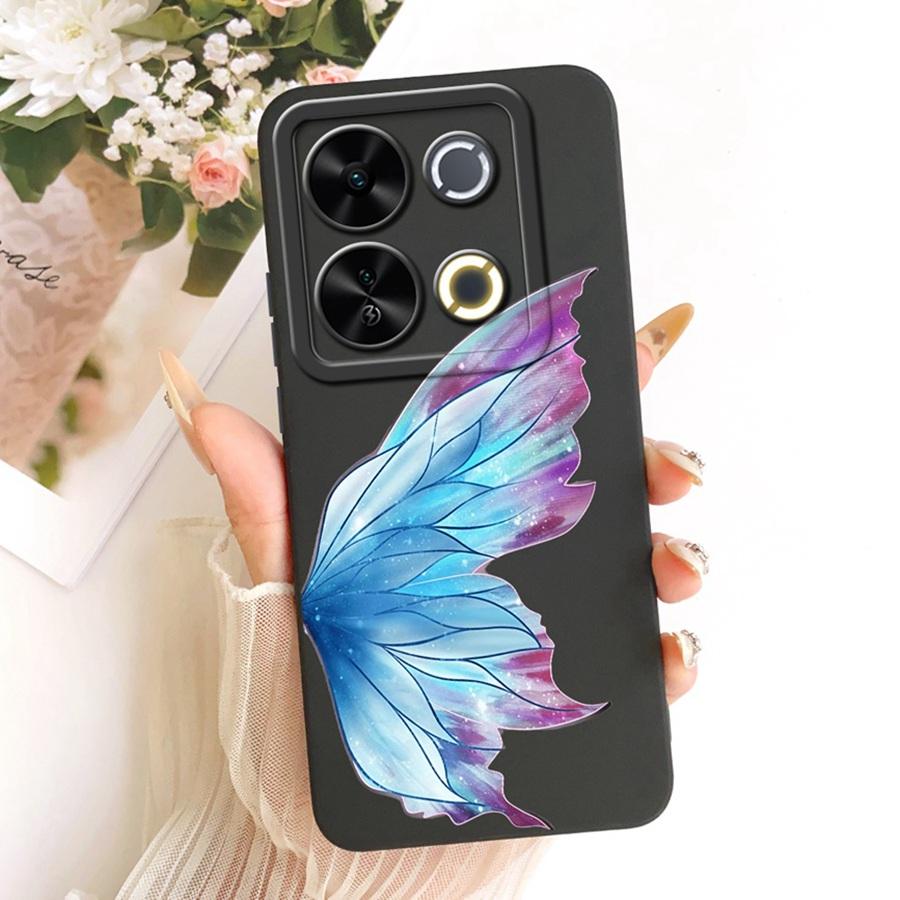 For Itel P65 4G Phone Case Cute Rabbit Painted Liquid Soft Silicone Bumber Shell For Itel P 65 4G Capa P671L Back Cover