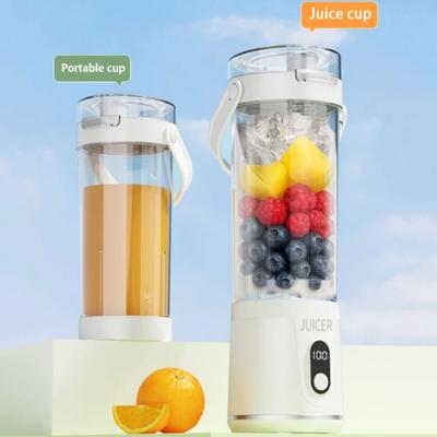 600ML Capacity Portable Blender USB Rechargeable Fresh Fruit Blender Fruit Mixers Household Fruit Cup Personal Juice