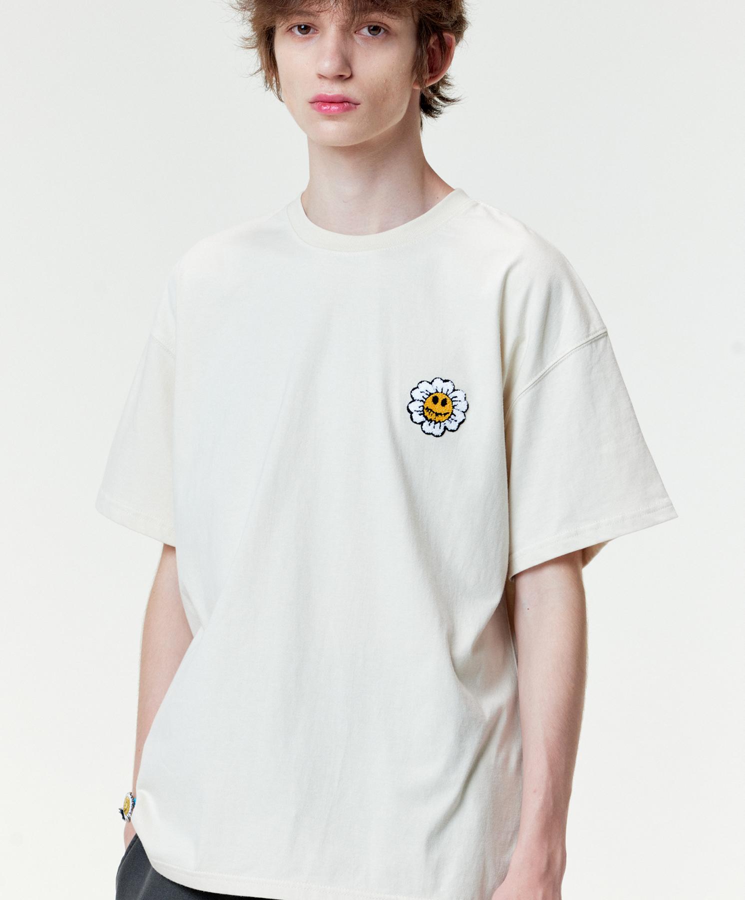 Mister Child Daisy Smile T-Shirt Cream L