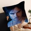 Pc Damon Salvatore Vampire Diaries Kissenbezug Auto Überwurf Kissenbezug für Sofa Auto Weihnachtsgeschenk xcm xcm