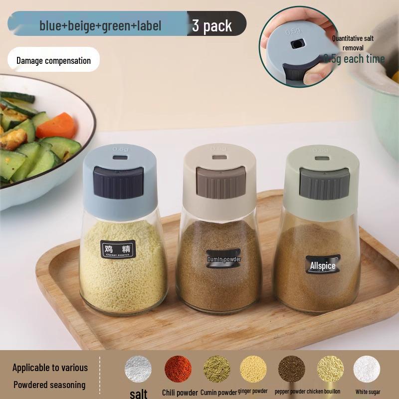 Trycktyp Kryddkontroll Glasburk - Salt- och Kryddströare