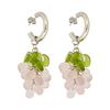 Swingset Grape Earrings (Baby Pink)