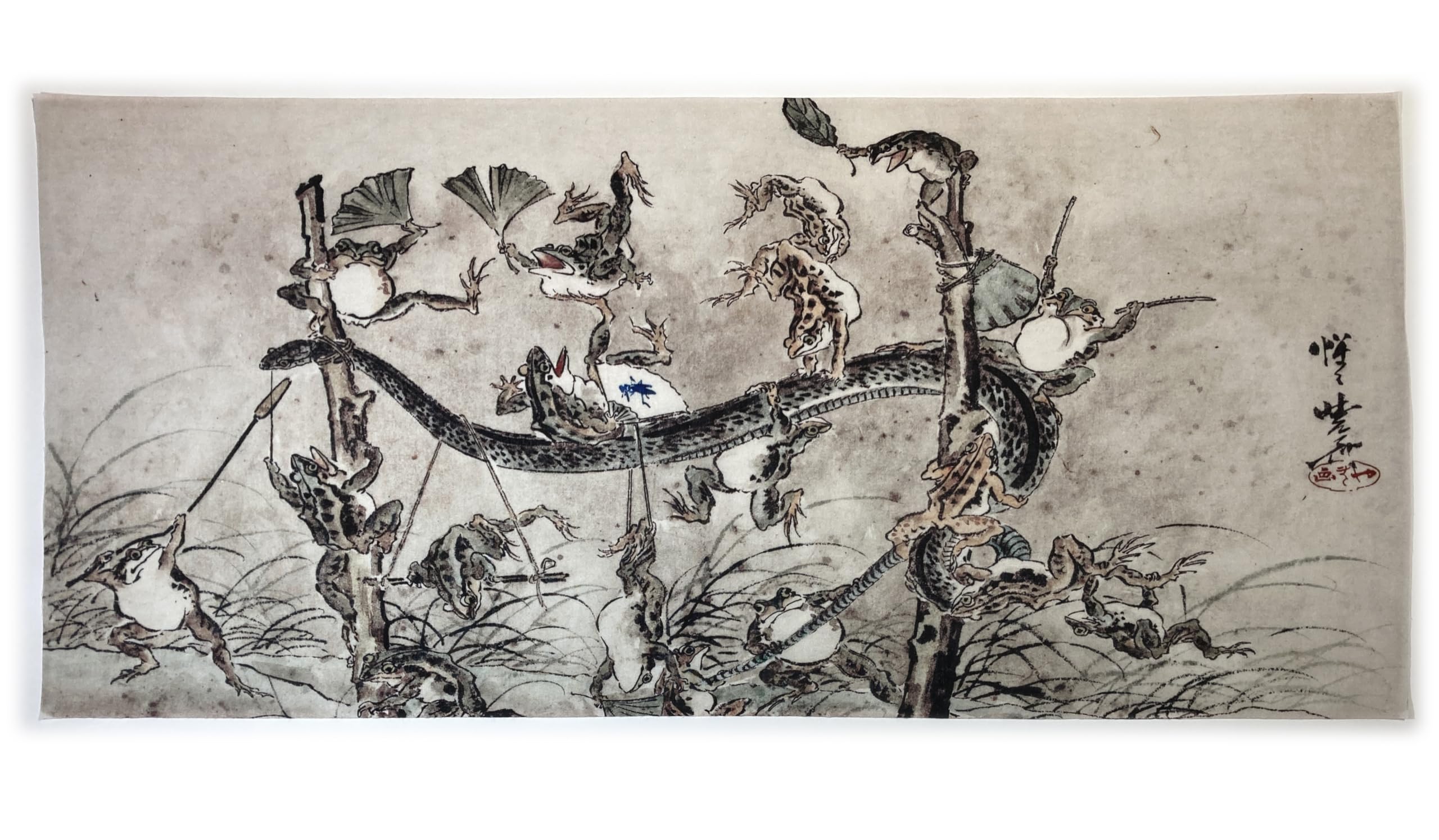 

Полотенце для рук Змея и лягушка Кёсай Каванабэ