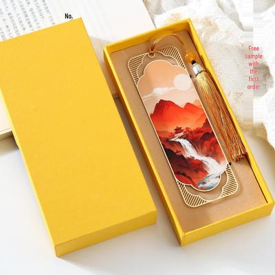 Chinese Style Custom Metal Bookmarks for Student Rewards and Graduation Gifts