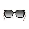 Burberry New Striped Collection Elegant Socialite Resort Fashion Trend Plate Frame Square Sunglasses Women's