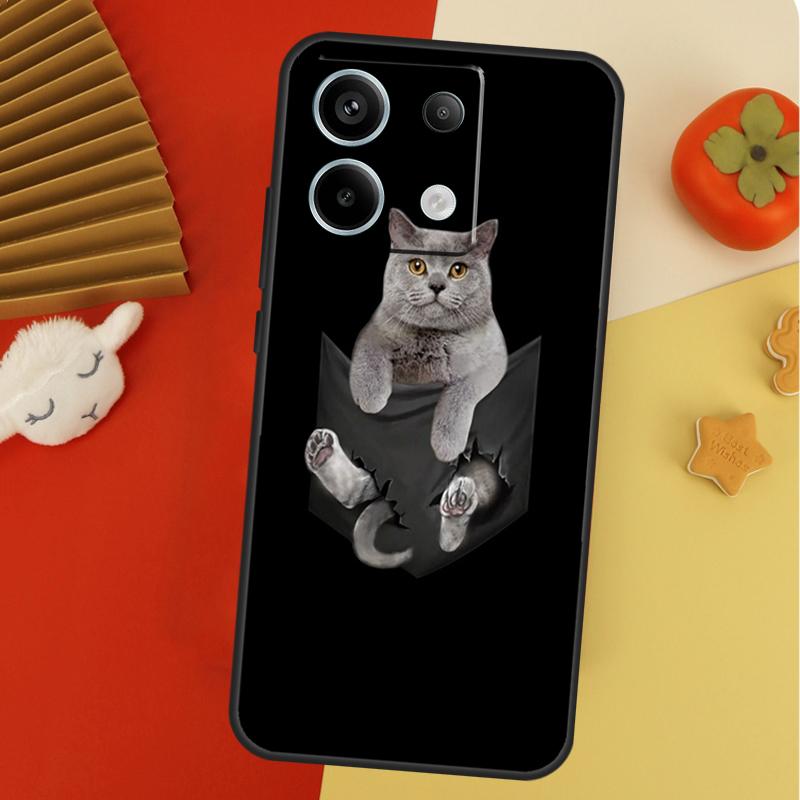 

British Shorthair Cat Case For Xiaomi Redmi 14C 13C 10C 12C Redmi Note 9S 10S 11S 12S 9 10 11 12 13 14 Pro Cover Redmi Note 10S