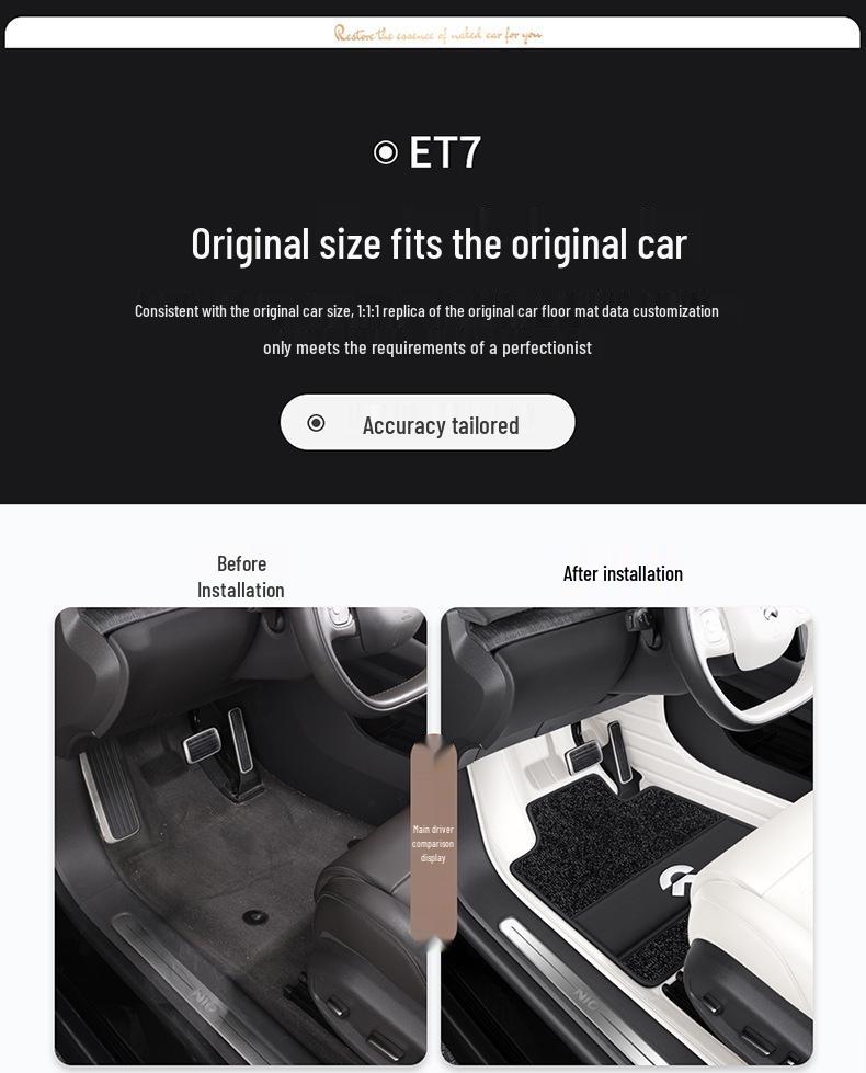 2024 NIO ET5T Full Coverage Floor Mats for Touring Version - Car Interior Accessories