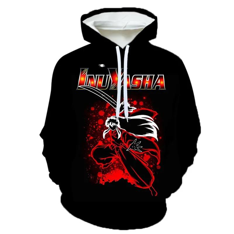 2024 Hot Sales NEW Fashion Japanese Anime Inuyasha 3D Print Hoodie Men Women Sweatshirt Casual Designs Hooded Coat Drop Shipping