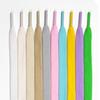 Elastic Polyester Cotton Shoelaces 1cm Flat Braided Replacement Laces Multi-Color Durable Laces for Sneakers Boots & Casual Shoe