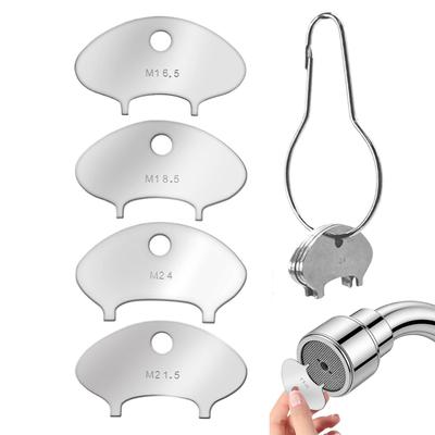 4pcs Sink Faucet Aerator Key M16.5/ 18.5, M21.5, M24 Replacement Aerator Wrench For Threaded Faucet Removal Tool Accessories