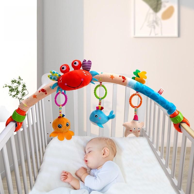 Babybett-Clip Auto-Spielzeug Hängende Glocke Mit Meeresdesign Für Säuglinge und Kleinkinder