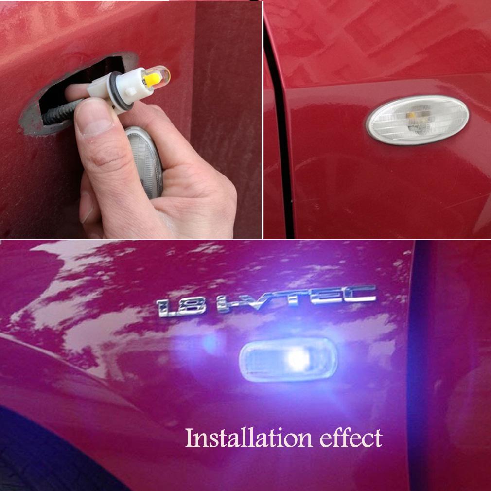 10pcs Auto T10 LED W5W LED Bulbs White 194 168 LED Lamp 501 COB Silicone Shell Car LED Lights Super Bright Turn Side Lamp 12V