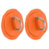 D Ring Pad Patch PVC Inflatable Boat Raft Dinghy Canoe Surfboard Kayak Tie Down FittingOrange