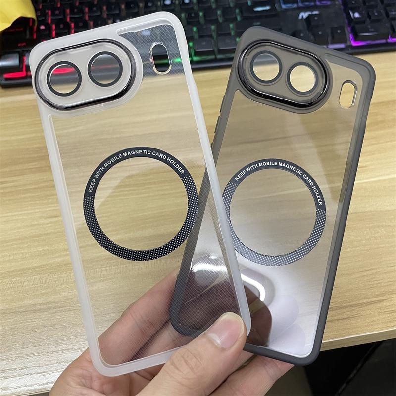 Magnetic Case For OnePlus Nord 4 Case Soft Silicone Transparent For MagSafe Cover For One Plus Nord4 5G Camera Protection Shell