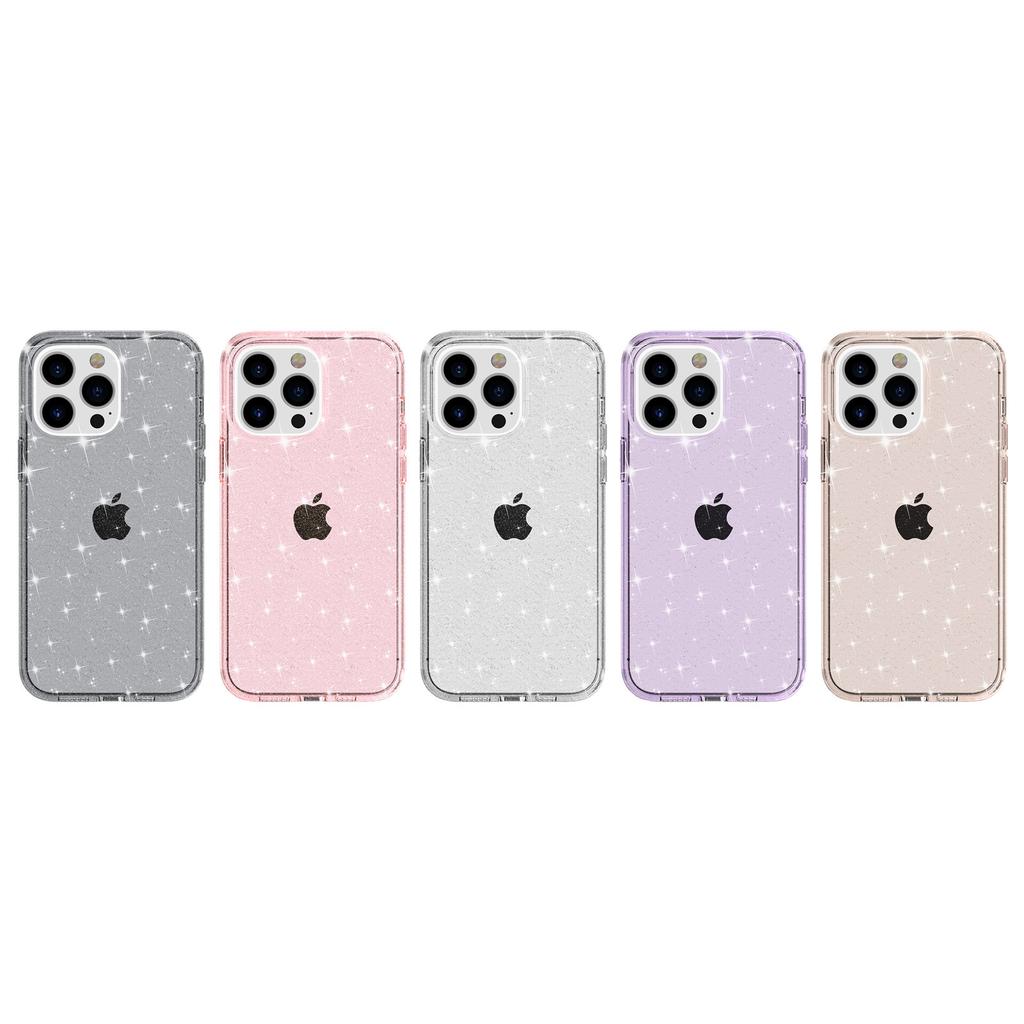 Applicable To iPhone11Pro Terminator Glitter Mobile Phone Case New 11Pro Transparent Fine Flash Anti-collision and Anti-drop Case PC