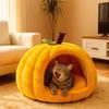 Cat Cave Pumpkin Cat House Non-slip Semi-enclosed Dog Nest Warm Thickened Comfortable Pet Cat Bed Autumn Winter