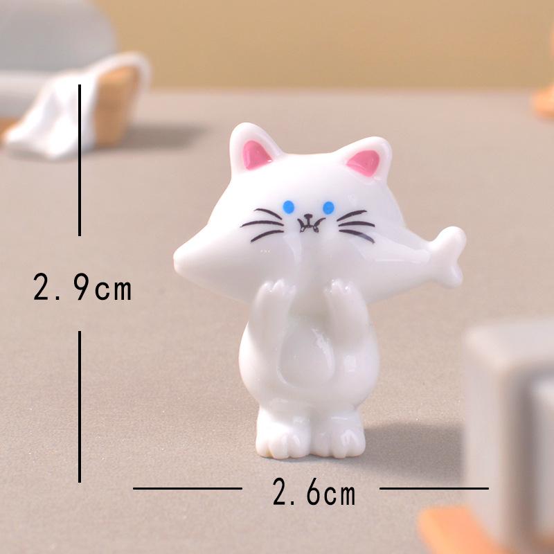 Милые мультяшные настольные украшения и милые аксессуары с котиками Pure white